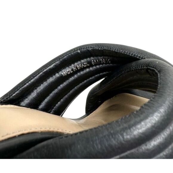 Vince Camuto Slide Crisscross Sandals Size 6 Black Sarendie Quilted Strap - Picture 9 of 11